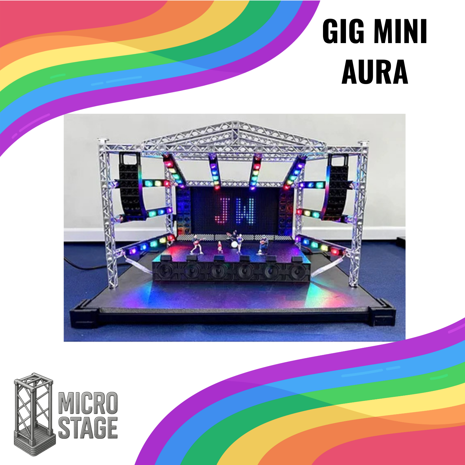 Gig Mini Aura – Compact Stage Model (1:64 Scale, LED Edition)