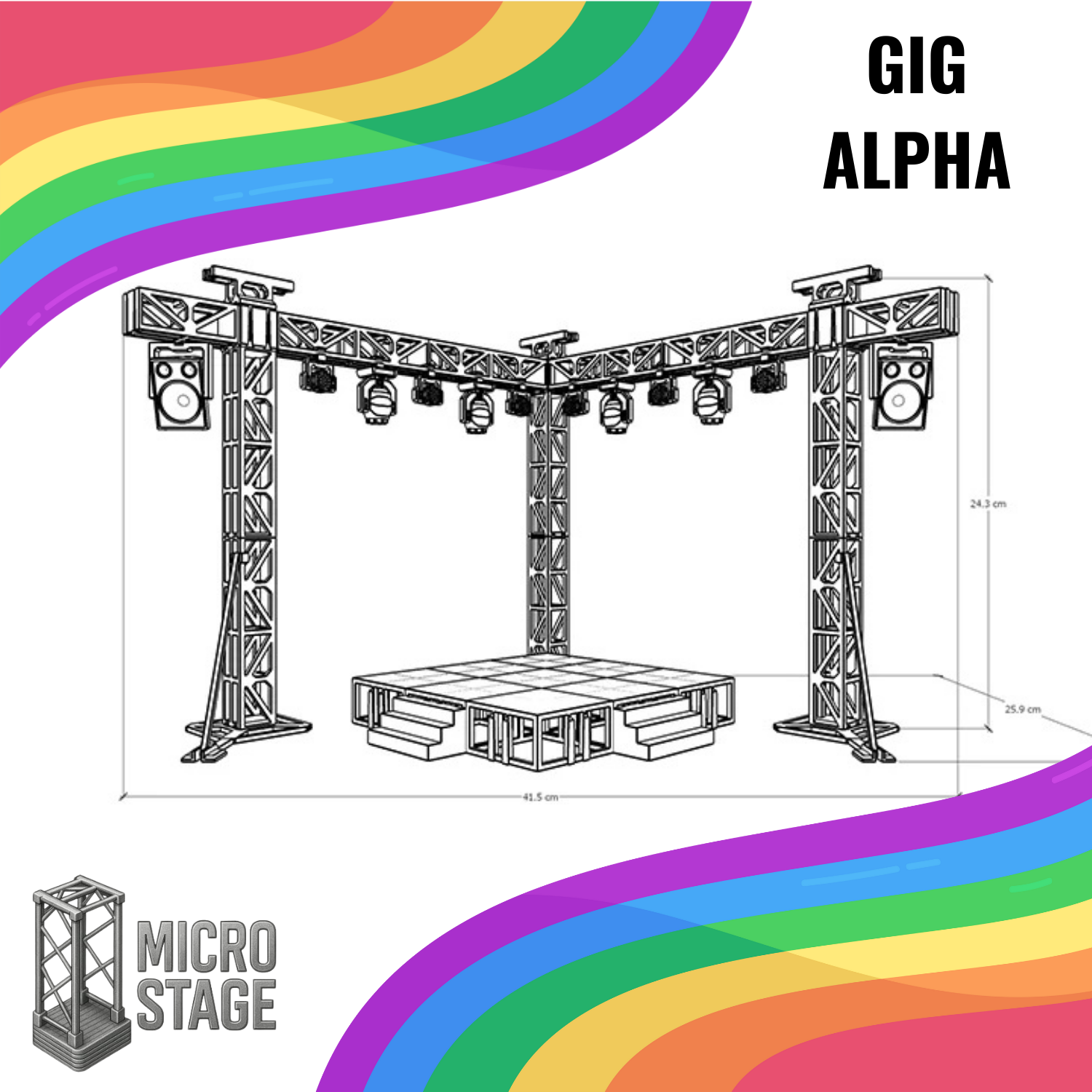 Gig Alpha – Professional Stage Model (1:20 Scale)