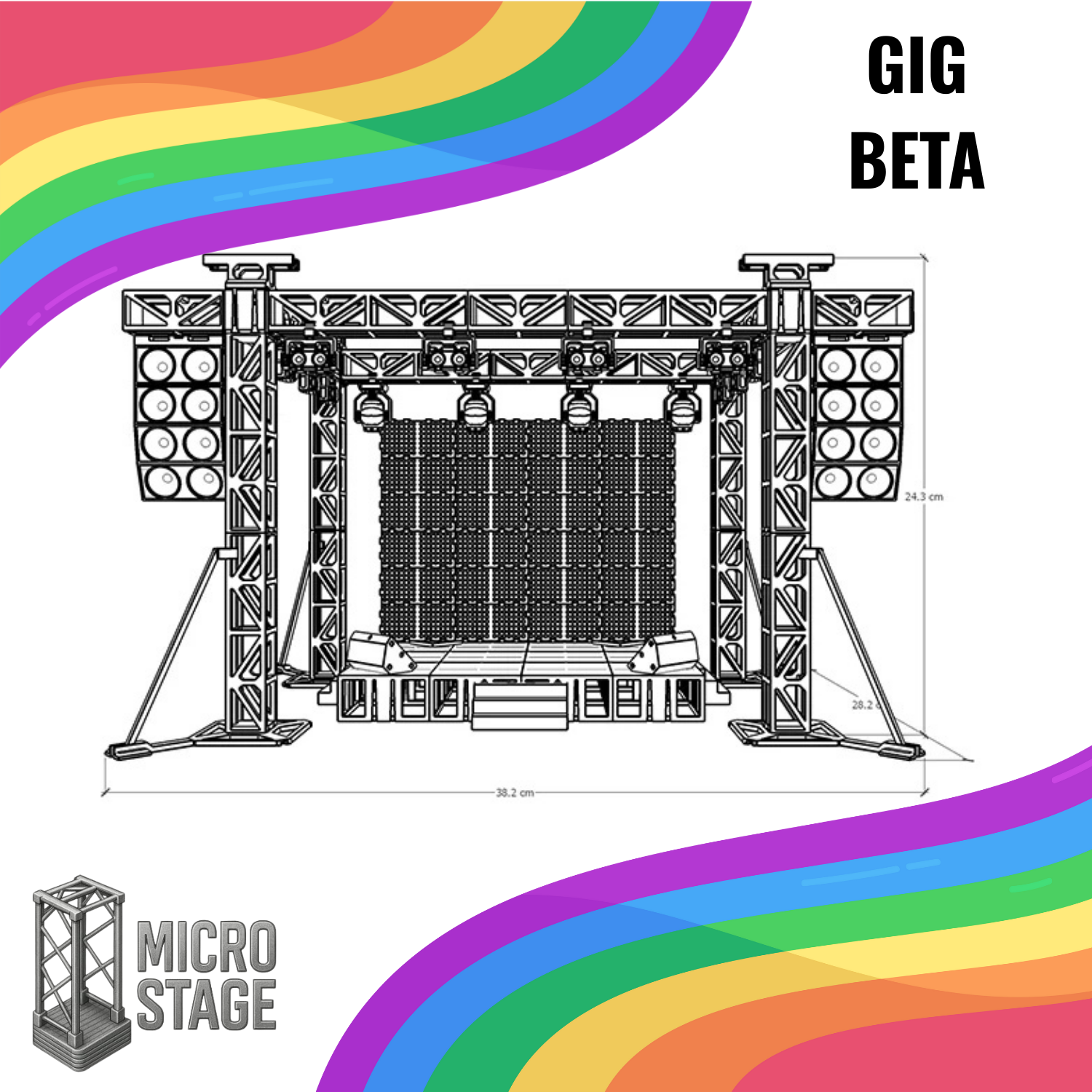 Gig Beta – Professional Stage Model (1:20 Scale)
