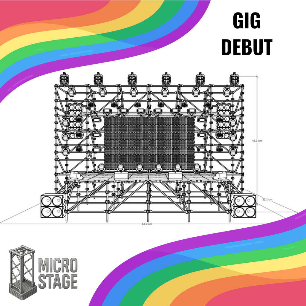Gig Debut – Professional Stage Model (1:20 Scale)